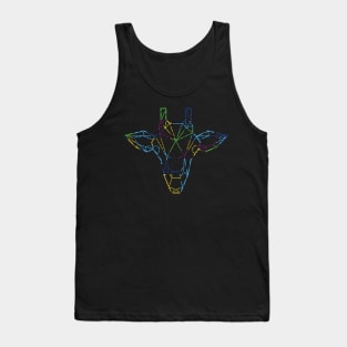 Funny giraffe colorful tshirt Tank Top